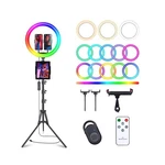 13" Selfie Ring Light With 76" Tripod Stand & Phone Holder, L... Fast Usa Ship. Fixed Price $58.30.