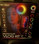 Bytech Vlog Multicolor Kit, Ring Light, Universal Phone Holder, Remote. Fixed Price $19.00.
