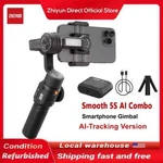 Zhiyun Smooth 5S Ai Combo 3-AXIS Gimbal Stabilizer Smartphone With Tracker. Fixed Price $127.99.