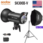 Us Godox SK300II-V SK300IIV Studio Strobe Flash LIGHT+120CM Grid Softbox Stand. Fixed Price $189.00.