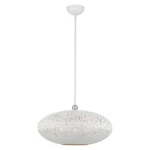Livex Charlton Light Small Pendant, White/nickel/white Shade/gold 49185-03. Fixed Price $479.96.