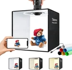 Takerers 12X12X12 Photo Studio Light Box 120 Leds 3000-5700K 6 Backdrops #R025. Fixed Price $35.01.