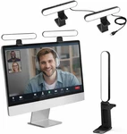 Dual Webcam For Monitor, Video Conference Lighting With Adjustable Stand,. Fixed Price $59.99.