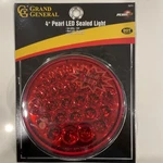 Grand General 4" Round Red Pearl Sealed Tail Light Turn Signal 78273. Fixed Price $28.65.