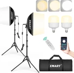 Photography Lighting Kit, 16"X16" Pull Box, 50W 3000K-6000K Led Bul. Fixed Price $101.99.