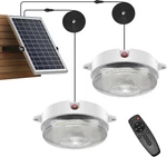 Dimmable Solar Ceiling Lights With Motion Sensor - 2 Pack For Indoor/outdoor Use. Fixed Price $96.99.