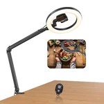 Jj Jianjin 10" Rgb Circle Ring Light Overhead Camera Mount And Phone Holder. Fixed Price $48.44.