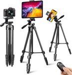 Lusweimi 72" Tripod For Iphone/ipad/camera W/holder, Bag, Wireless Remote. Fixed Price $36.19.