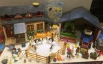 Playmobil 4055 Mega Farm Lot Combine And Tractor Nearly Complete Over 700 Pieces. Fixed Price $265.00.
