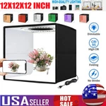 Puluz 12X12 Large Led Light Box Tent Dimmable Photography Studio Shooting. Fixed Price $28.99.