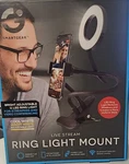 Smartgear Hands Free Video Live Stream Set Bright Adjustable 11 Led Ring Light. Fixed Price $19.99.