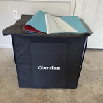 Glendan 24"X24" Light Box Photography, 288 Led Beads, Cri 95, 6 Color Backdrops. Fixed Price $89.99.