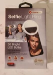 Air Selfie Light Ring 36 Led Bulbs W/smartphone Clip White. Fixed Price $9.95.