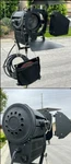 Ultralight 2K Baby Junior Fresnel Solarspot 4131 W/barndoors + Scrims (working). Fixed Price $150.00.