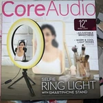 COREAUDIO12" Selfie Ring Light With Phone Stand Desktop Tripod Adjustable Bright. Fixed Price $20.10.
