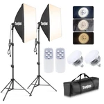 Kit De Iluminacion Softbox Profesional Control Remoto Estilo Lujo. Fixed Price $144.16.
