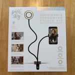 Pink Sky Black Streaming Studio Kit Usb Ring Light Phone Clip Flexible Gooseneck. Fixed Price $19.99.