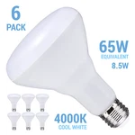Pack Satco S11472 Led Bulbs 120V 8.5W =65W E26 BR30 Frost 4000K Cool White. Fixed Price $23.95.