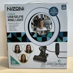 Nizoni 3-MODE Usb Selfie Ring Light Led 8 Inch Diameter New Box. Fixed Price $12.95.