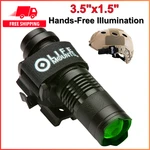 Life Mounts Tactical Helmet Flashlight - 3.5 X 1.5 In, Green Led Plastic. Fixed Price $30.22.