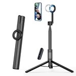 Seajic Magnetic Tripod For Iphone 64" Selfie Stick With Remote Black. Fixed Price $41.57.