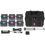 Ape Labs Mini 2.0 Ip - Dj Led Par Lights Battery Uplight Gray Roadpack (6PC). Fixed Price $1899.00.