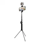 Tzumi On Air Halo Selfie Stick Pro Ring Light With Extendable 5.5 Tripod. Fixed Price $15.20.
