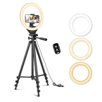 Sensyne 10'' Ring With 50'' Extendable Tripod Stand, Led Circle Lights. Fixed Price $32.95.