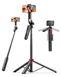 Aureday 72" Phone Tripod Selfie Stick, Cell Stand With Black. Fixed Price $59.58.