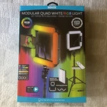 Bower Modular Quad White WA-MOD4RGB Smartphone Video Lights. Fixed Price $34.99.