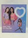 Dixie & Charli - Selfie / Vlog Led Heart Ring Light With Table Stand, Brand New!. Fixed Price $20.00.