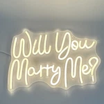 Beauty Moment Will You Marry Neon Led Wall Light Usb Powered White. Fixed Price $20.00.