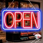 Neon Open 16.5" Led 16"X9" With 12V Ac Adapter Blue/red-horizontal. Fixed Price $56.70.