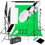 Kshioe Studio Camera Photography Lighting Umbrella Softbox Backdrop Stand Kits. Fixed Price $83.99.