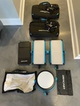 Dracast Huge Lot 2 S-series LED1000 Bi-color Lights, DRSL-R-400B Cases More. Fixed Price $196.83.