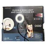Vivitar Flexible Ring Light And Smartphone Kit With Desk Clamp Vlog Podcast. Fixed Price $10.00.
