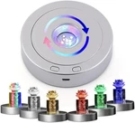 Rotating Led Base - Positive And Negative Rotation Display With 7 Silver. Fixed Price $26.05.