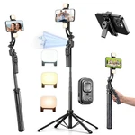 Euoto Auto Face Tracking Selfie Stick Tripod For Iphone With Light 360 Black. Fixed Price $81.77.