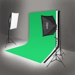 Photography Equipment Video Studio Lighting Kit W/3 Backdrops Background. Fixed Price $85.99.