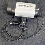 Neewer C-300 Studio Flash Monolight 300W Photography Strobe Gray Black. Fixed Price $49.99.