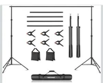 Neewer Photo Studio Backdrop Support System Adjustable Background Stand Kit. Fixed Price $24.99.