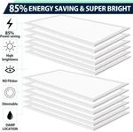 2X4 Flat Panel Recessed 7800LM 5000K Dimmable Drop Ceiling Lights. Fixed Price $915.00.