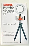 Sunpak VGP-LED-72 Portable Vlogging Kit For Smartphones Black 42" Tripod. Fixed Price $15.99.
