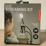 Kikkerland Live Streaming Lighting Kit Phone Holder + New. Fixed Price $19.99.