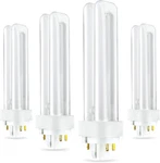 (4 Pack) PLC-18W 865, Pin G24Q-2, Watt Double Tube, 6500K-DAYLIGHT White. Fixed Price $25.10.