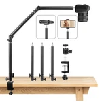 Overhead Camera Desk Mount Stand 14.541 Inch Adjustable Articulating Boom Arm. Fixed Price $41.22.