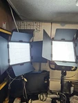 2 Astra 1X1 Daylight Litepanels With Mounts. Fixed Price $500.00.
