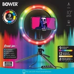 Bower 10" Tabletop Rgb Selfie Ring Light Vlog & Live Streaming Social Media. Fixed Price $14.99.