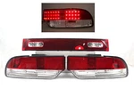 Fits 1991-1998 180SX RPS13 / 240SX S14 Jdm Red Clear Led Tail Lights Lamps. Fixed Price $279.00.