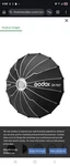 Godox QR-P90T 35.4" Quick Release Parabolic Softbox With Bowens Mount. Fixed Price $94.00.